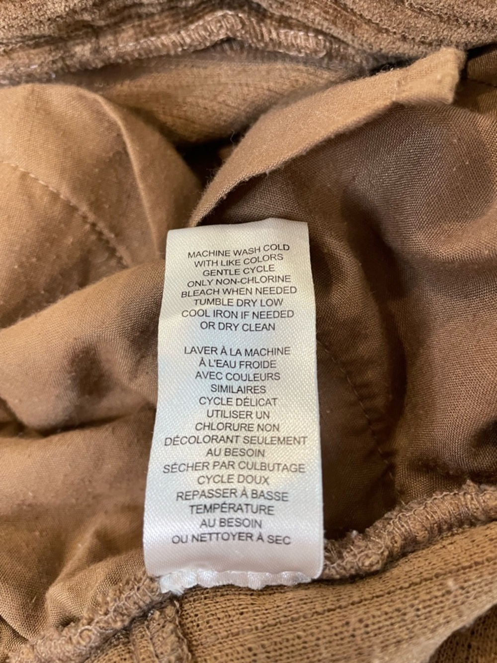 Industry Corduroy Like Pants.  Wide Leg Size 8 Light Brown - Picture 10 of 10